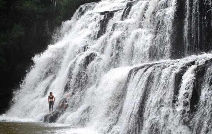 Cachoeira na região de Fraiburgo